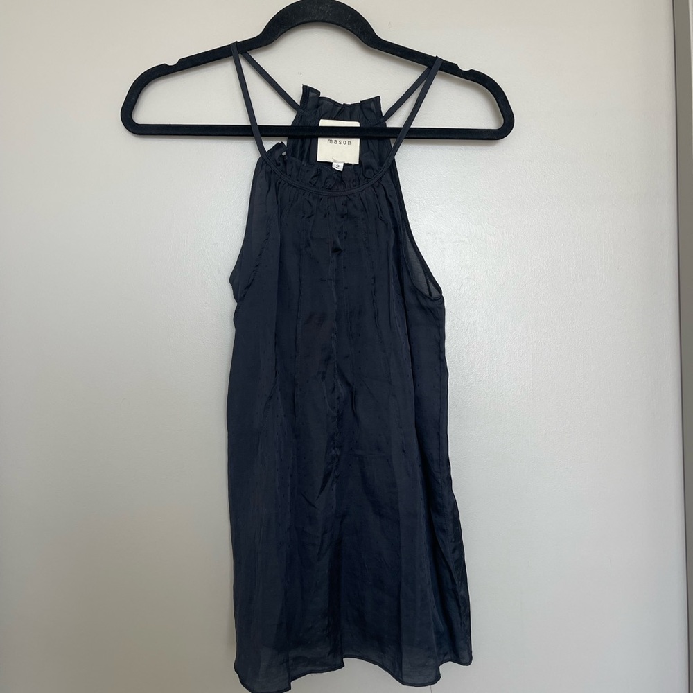 Mason Black Ruffled Halter Top - Picture 2 of 5